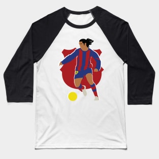 Ronaldinho Barcelona Legend Baseball T-Shirt